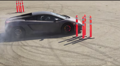 Cum să faci Gymkhana cu un Lamborghini Gallardo - Photo