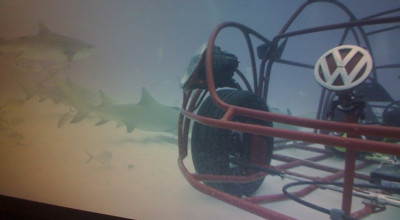 Slalom printre rechini: pe fundul mării, cu Volkswagen Beetle - Photo