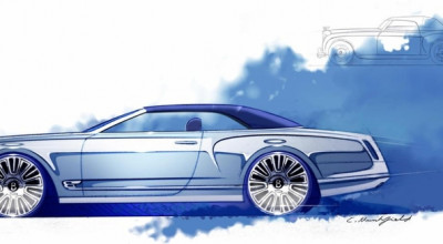 Bentley a prezentat o serie de schite cu viitorul Mulsanne Cabriolet - Photo
