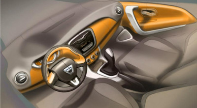 Dacia prezintă schițele procesului de desenare al bordului noilor Logan şi Sandero - Photo