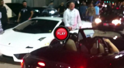 Mazda MX-5 aproape ca loveste un Lamborghini Gallardo - Photo