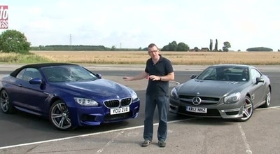 AutoExpress pune fata in fata Mercedes SL63 AMG si BMW M6 - Photo