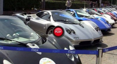 Un pluton de modele Pagani Zonda si Huayra intr-o singura - Photo