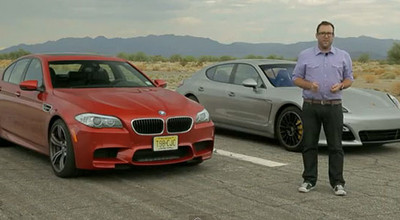 BMW M5 și Porsche Panamera GTS față în față - Photo