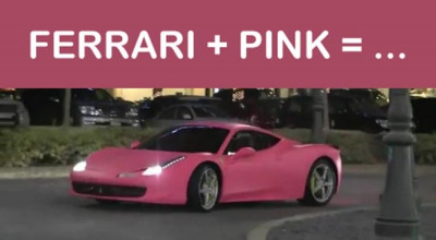 Ferrari 458 vopsit... roz mat! - Photo
