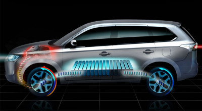 Mitsubishi lansează Outlander PHEV, primul SUV hibrid plug-in - Photo