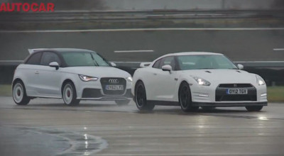 Audi A1 Quattro vs. Nissan GT-R - Photo