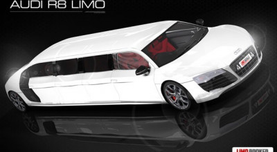 Lux grotesc: Audi R8 limuzină realizat de Limo Broker - Photo
