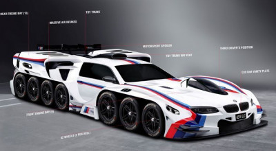 Concept-omidă de la BMW cu 42 de roţi şi 19 motoare - Photo