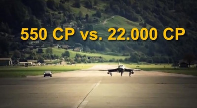 Nissan GT-R vs. Jet Fighter - cine câştigă... la sol? - Photo