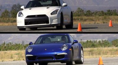 Porsche Carrera S 991 se duelează cu Nissan GT-R într-un comparativ american - Photo