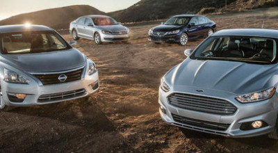 VW Passat contra rivalilor Ford Fusion, Honda Accord şi Nissan Altima - Photo