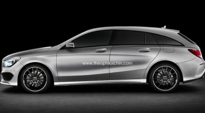 Mercedes-Benz CLA Shooting Brake creat în photoshop - Photo