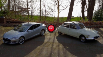 Tesla Model S este comparat cu legendarul Citroen DS - Photo