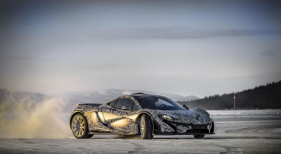 McLaren P1 în timpul testării la Cercul Polar - Photo