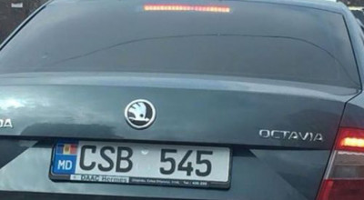 Iată cum arată noile plăcuţe de înmatriculare! - Photo