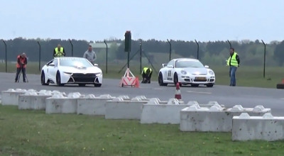 Porsche 911 GT3 şi MB C63 AMG umiliţi de un BMW i8 tunat de Manhart (VIDEO) - Photo