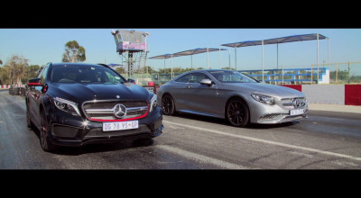 GLA 45 AMG este mai rapid decât un S65 AMG pe distanţa de 402 metri?! (VIDEO) - Photo