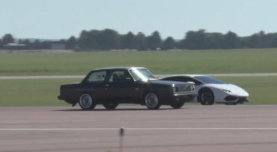 Drag Race: Volvo 242 versus Lamborghini Huracan! (VIDEO) - Photo