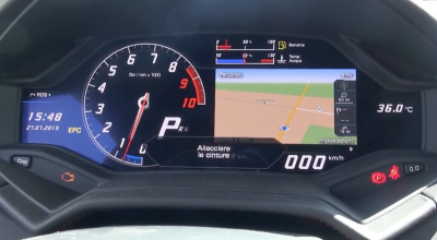 Vezi cum accelează Lamborghini Huracan pînă la 200 km/h cu 