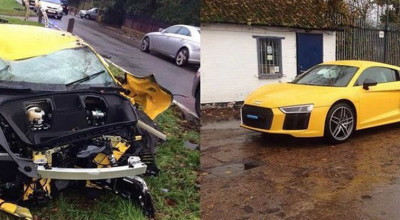 Test Drive cu final nefericit pentru un Audi R8 V10 Plus - Photo