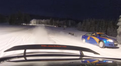 Ce poţi face pe pârtia de SKI cu un Audi R8 şi Audi RS4?! (VIDEO) - Photo