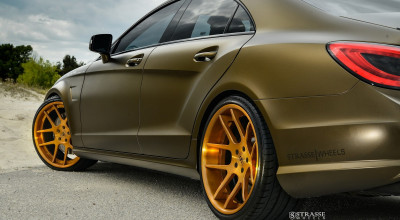 Mercedes-Benz CLS63 AMG probează un set de jante Strasse Wheels - Photo