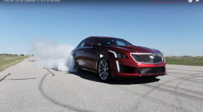 Hennessey îşi lasă amprenta pe noul Cadillac CTS-V. Rezultatul nu se lasă aşteptat prea mult (VIDEO) - Photo