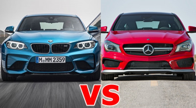 Mercedes-Benz CLA 45 AMG provoacă la duel noul BMW M2 Coupe (VIDEO) - Photo