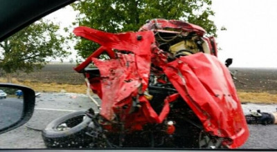 Un Hummer şi un Kamaz s-au tamponat frontal în Transnistria! Ambii şoferi au decedat... - Photo