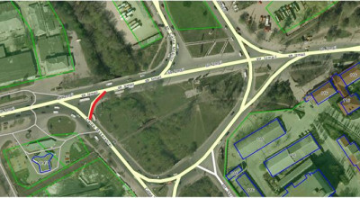 Într-o intersecţie foarte anevoioasă au început lucrările pentru construcţia unei benzi de circulaţie adiţionale - Photo