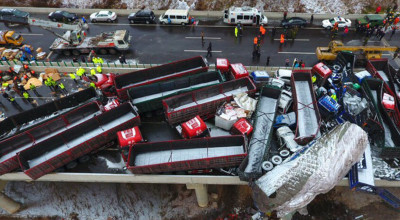 Accident în lanţ în China cu 56 de vehicule avariate şi 17 persoane decedate! - Photo