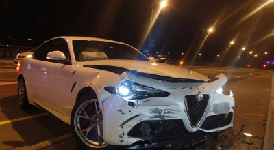 Alfa Romeo Giulia QV + alcool + viteză, iar rezultatele se pot vedea în poze - Photo