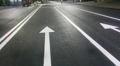 Marcajul rutier din capitală ar fi fost făcut din banii bugetului municipal şi nu din contul companiei responsabile! - Photo