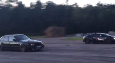 VIDEO: Ce şanse are un BMW de peste 20 de ani împotriva unui Bugatti Veyron? - Photo