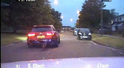 VIDEO: Chiar şi cu roţile sparte, hoţii şi acest Audi RS6 au reuşit să scape de poliţişti! - Photo