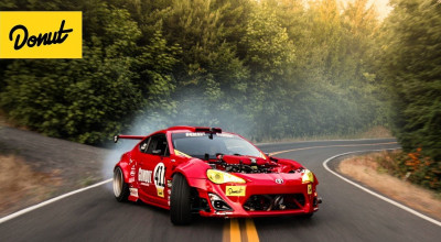 Toyota GT86, cu motor de Ferrari 458, preparată special pentru drift îşi dezlănţuie caii putere pe un drum montan! (VIDEO) - Photo