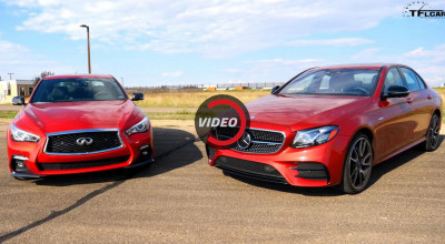 VIDEO: Infiniti Q50 provoacă la duel un Mercedes-AMG E43. Cineva din ei a pierdut cursa - Photo