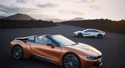 Vezi noul BMW i8 care devenit decapotabil şi a mai adăugat câţiva cai putere - Photo