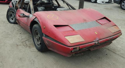 ABSURD?! Eşti gata să plăteşti 40.000 de dolari pentru un Ferrari 512 BB ars? - Photo