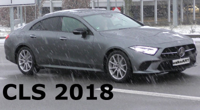 Noul Mercedes-Benz CLS 2018 a fost filmat în viaţa reală. Iată cum arată fără echipări de top şi pachete AMG! - Photo