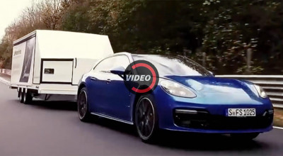 VIDEO: Au agăţat o remorcă de acest Porsche Panamera Sport Turismo de 550 CP, pentru a stabili un nou record! - Photo