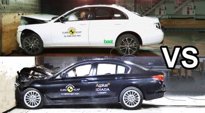 (VIDEO) Rivalii BMW şi Mercedes îşi dau întalnire la testele de impact! - Photo