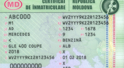 Important! Despre noile certificate de înmatriculare, din care lipseşte menţiunea 