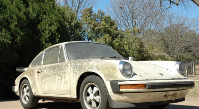 Un Porsche abandonat care între timp a fost acoperit de rugină, mușchi și alge, este scos la licitație pe Ebay - Photo