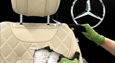 A băgat cuțitul într-un fotoliu de pe noul S-Class, pentru a afla ce se ascunde în el... - Photo