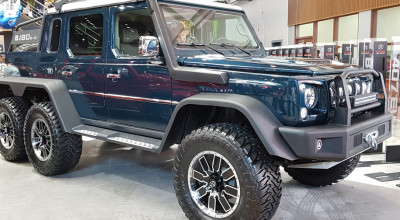 Chinezii au clonat Gelandewagen-ul cu șase roți și l-au expus la Salonul Auto de la Beijing! - Photo