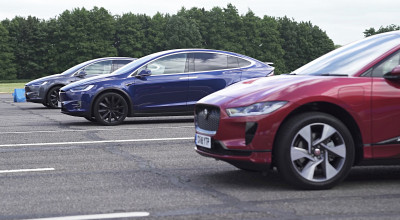 VIDEO: Jaguar I-Pace își măsoară puterile cu Tesla Model X 100D și P100D - Photo