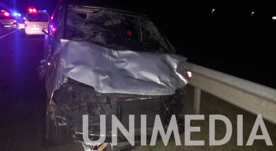 Accident grav pe traseul Leușeni-Chișinău. Un automobil a intrat într-o căruță cauzând moartea a patru persoane dintre care trei minori! - Photo