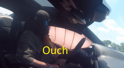 I-a explodat airbagul în timp ce conducea această mașină cu viteză pe circuit! Ghicești modelul? - Photo